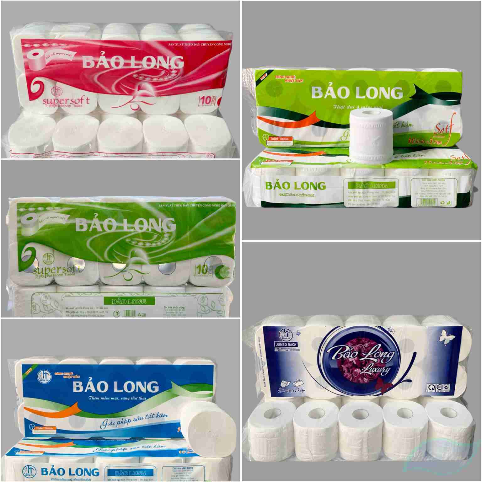 giấy vệ sinh cuộn nhỏ Bảo Long