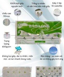 Giấy vệ sinh 2 lớp Bảo Long tiết kiệm